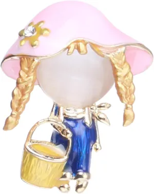 Trendy Brooch Pin for Women Men Cute Little Girl Brooch Personality Cartoon Creative Pin Cardigan Accessories Brooch Pins for Wedding Bouquet Party Decoration