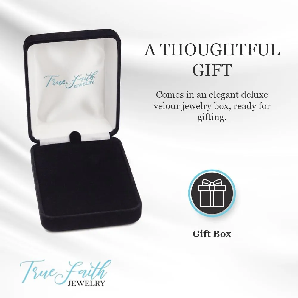 True Faith Jewelry Sterling Silver Cross Pendants Necklace Religious Jewelry