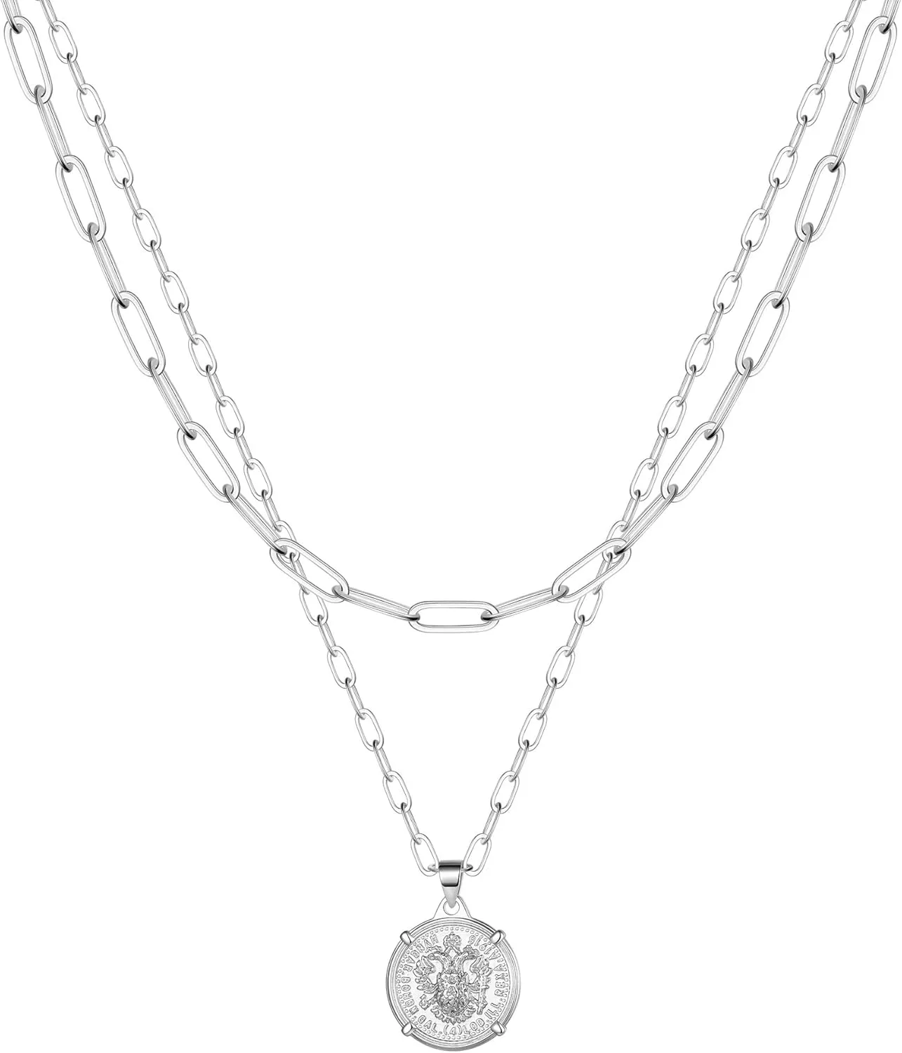 Turandoss Dainty Gold Choker Necklaces for Women - 14K Gold Plated Handmade Medallion Snake Link Chain Cross Star Moon Adjustable Simple Choker Necklaces for Women Jewelry