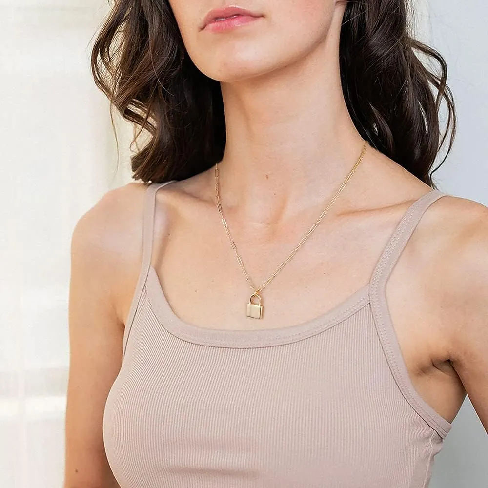 Turandoss Dainty Gold Choker Necklaces for Women - 14K Gold Plated Handmade Medallion Snake Link Chain Cross Star Moon Adjustable Simple Choker Necklaces for Women Jewelry