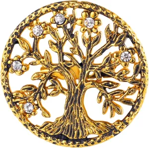 U7 Brooches Jewelry for Women Men, Stainless Steel 18K Gold Plated Classic Feather/Flower/Tree of Life/Custom Photo/Breast Cancer Awareness Pink Ribbion Brooches and Pins for Wedding Dress or Party