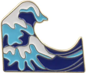 UJIMS Ocean Waves Enamel Pins Ocean Wave Sunny Beach Surfing Gifts for Women Water Sport Gift for Windsurfer