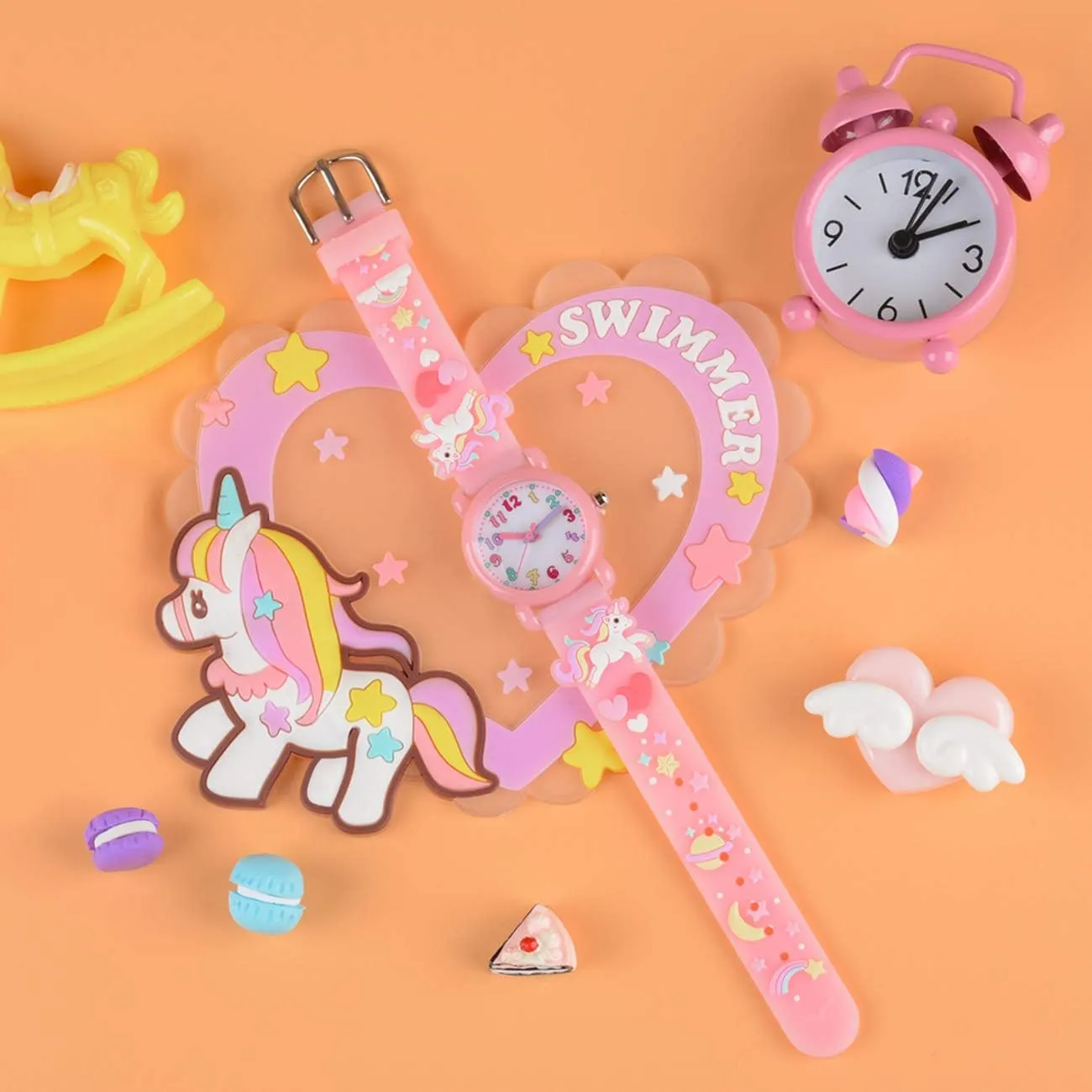 Venhoo Kids Watches 3D Cute Cartoon Waterproof Silicone Children Toddler Wrist Watches Time Teacher Gifts for 3-10 Ages Boys Little Child-Universe