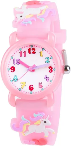 Venhoo Kids Watches 3D Cute Cartoon Waterproof Silicone Children Toddler Wrist Watches Time Teacher Gifts for 3-10 Ages Boys Little Child-Universe