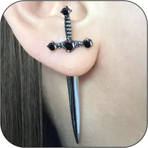 Vintage Gothic Stud Earrings for Women - Unique Fun Jewelry Accessories for Holiday Party - Novelty Crazy Weird Funky Gift