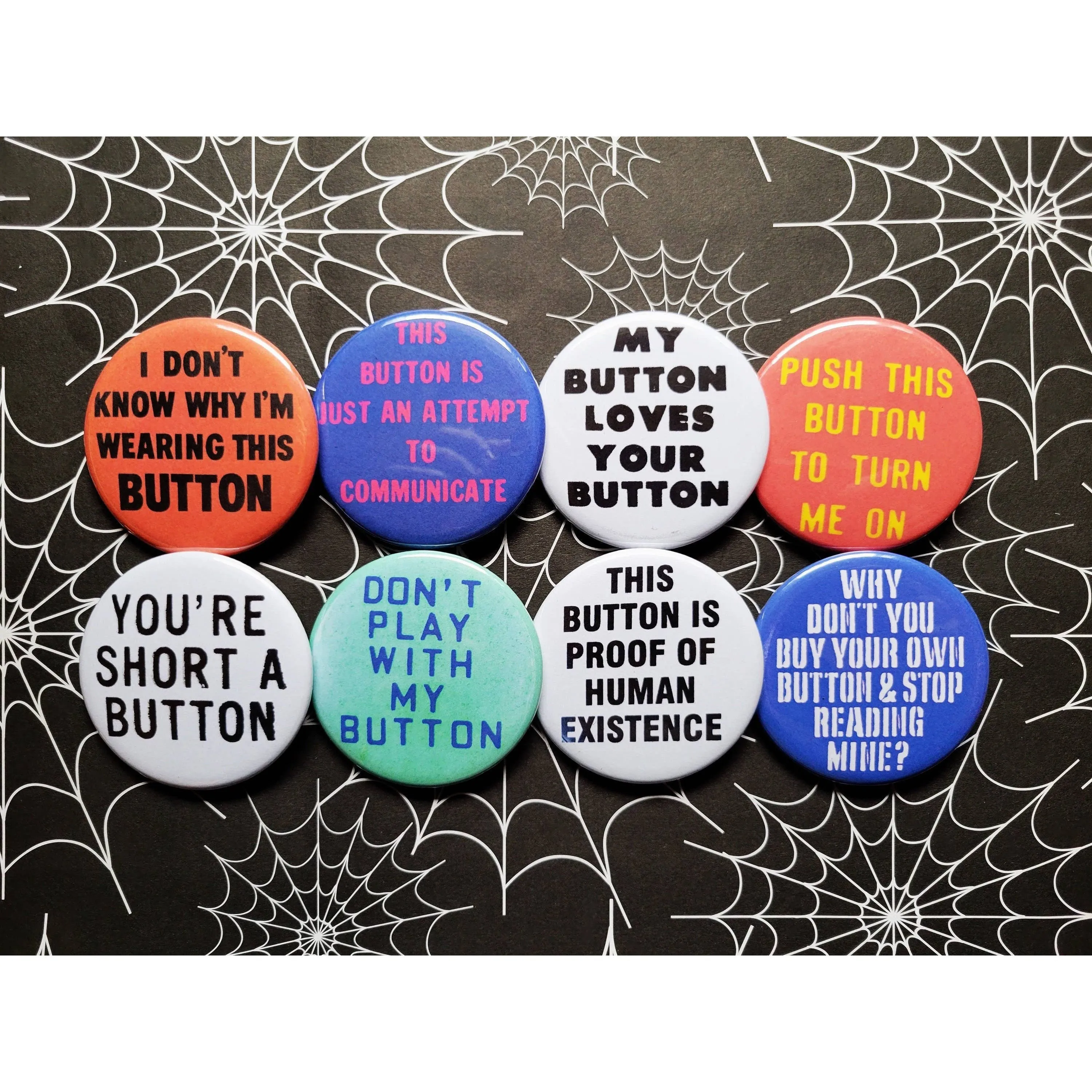 Vintage Reproduction Buy Your Own Button Small Pinback Button | 1.25" Diameter '60 '70s '80s Retro Pin
