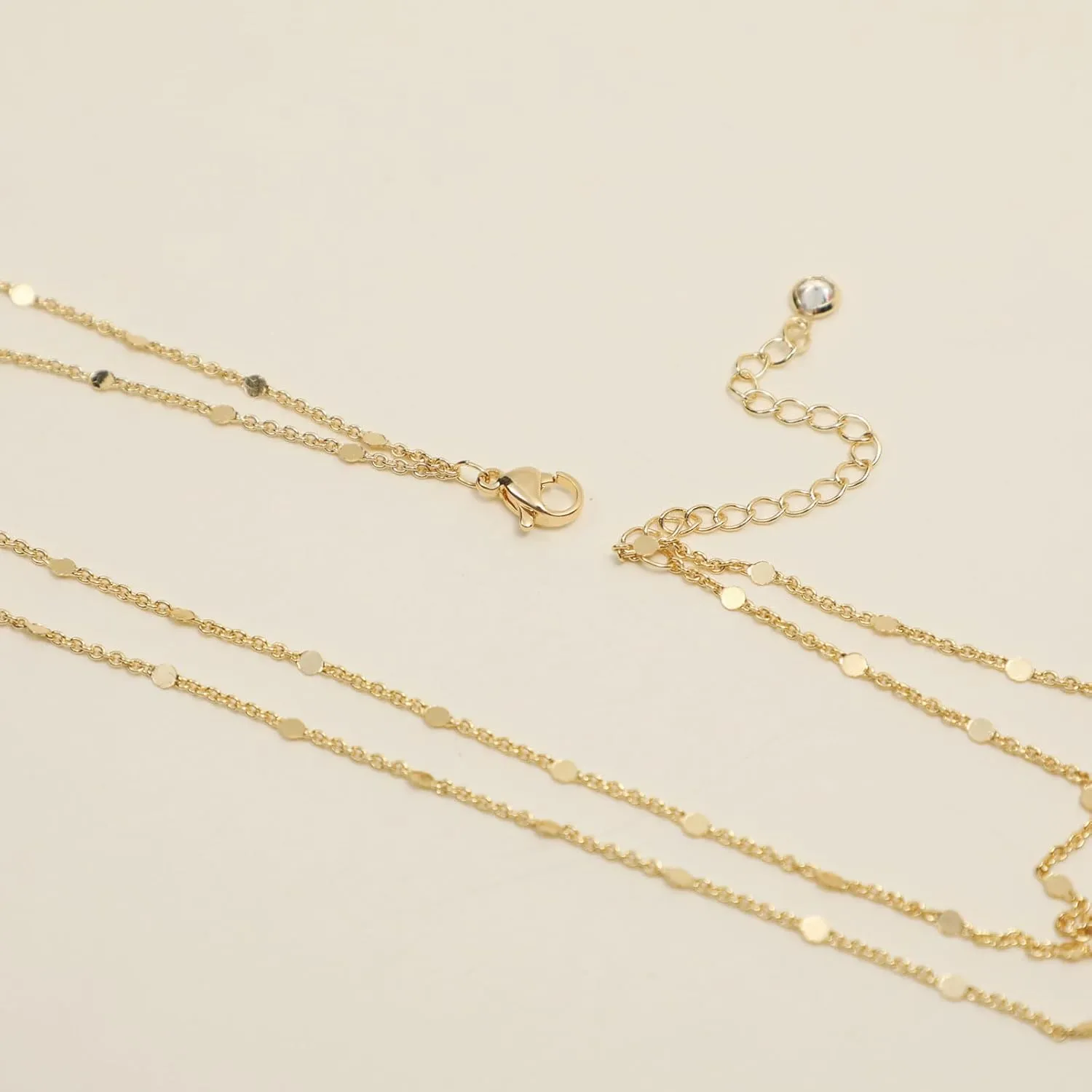 VIROMY Gold Necklaces for Women Cute Dot Chain Choker Dainty Layered Bead Necklace for Women Pretty Jewelry Gifts for Women Everyday Wear Necklaces for Women