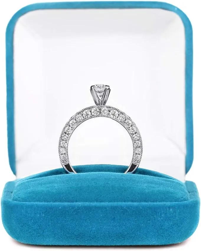 VVS Certified Wedding Ring in 18K White/Yellow/Rose Gold with 1.48 Carat Round Natural Diamond Royal Design Band Ring for Women | Couple Promise Ring for Her | Bridal Ring for Woman (IJ-SI)