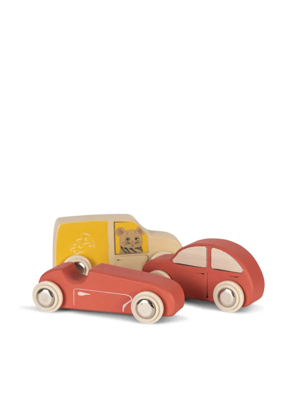 Wooden Mini Cars - Multicolor