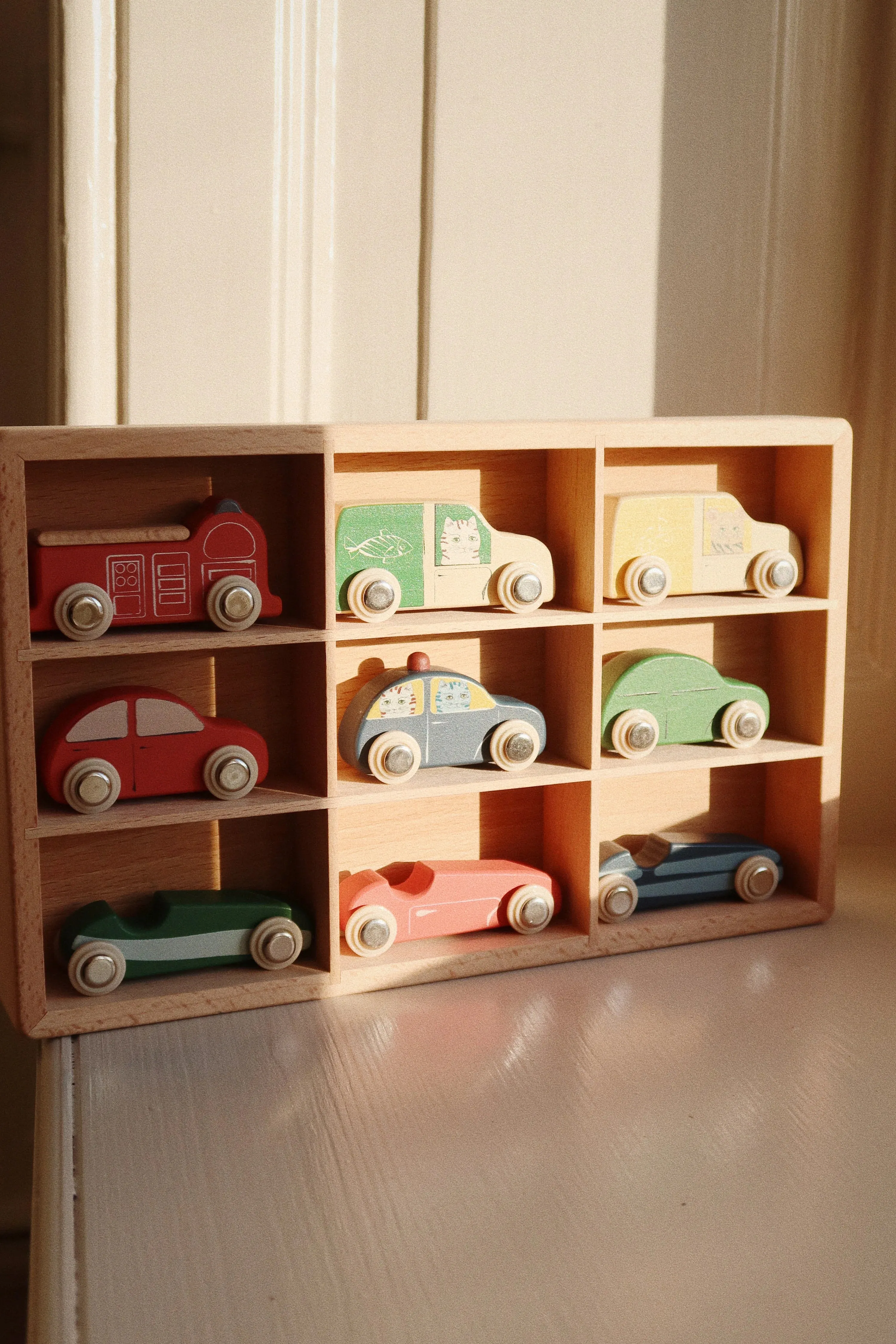Wooden Mini Cars - Multicolor