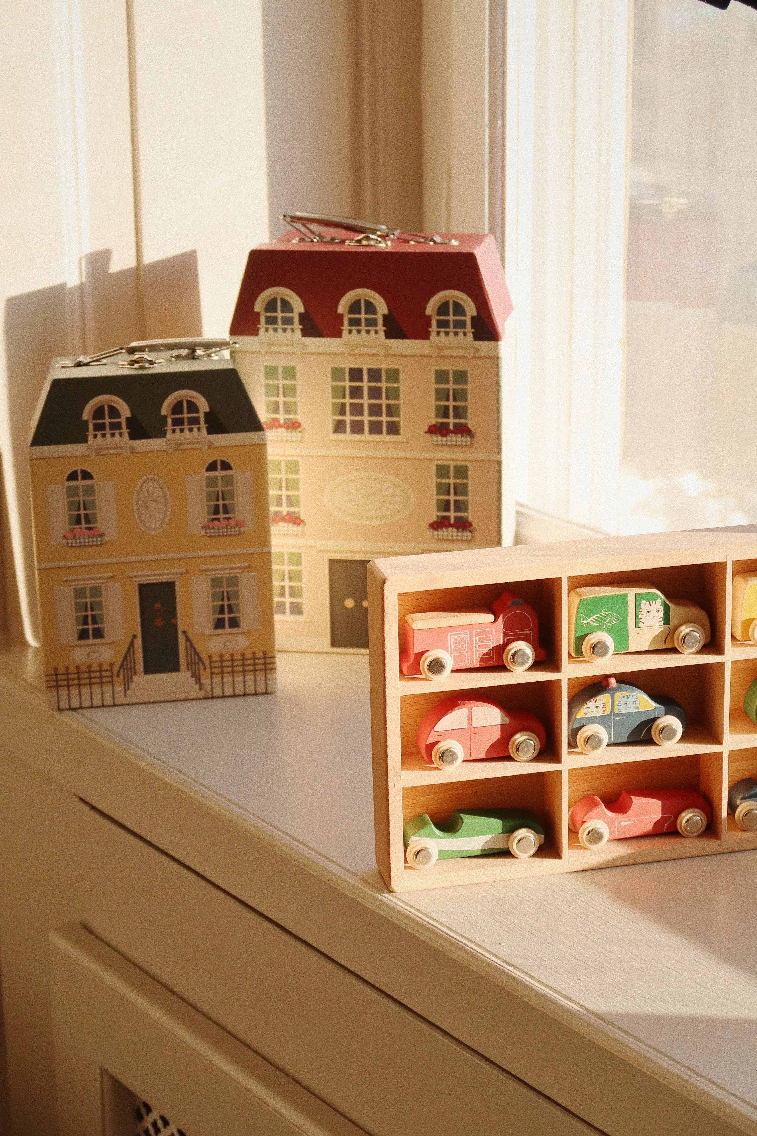 Wooden Mini Cars - Multicolor