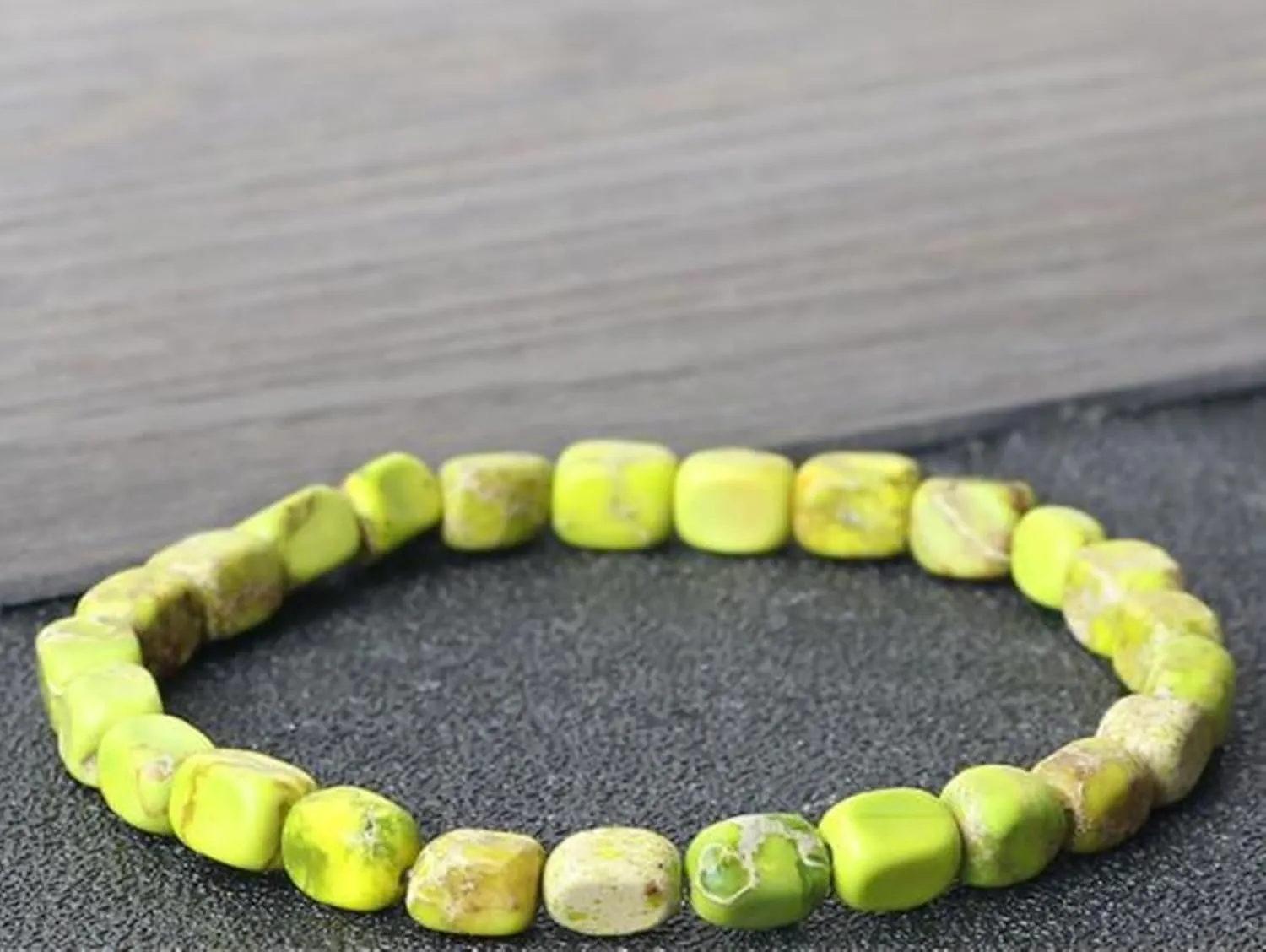 Wycian Mens Bracelet Orange Elastic Bracelets Men Round Stone Beads 19cm Memorial Bracelets for Prom 1Pcs