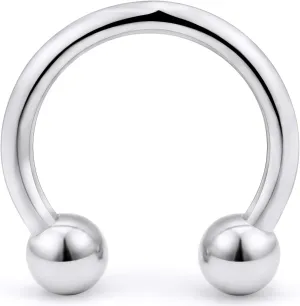 Yaalozei 12G 10G 8G 6G 4G 2G 0G 00G Large Septum Rings 316L Surgical Steel Internally Threaded Barbell Horseshoe Wide Septum Nose Gauges Earring Pa Ring Piercing Jewelry 12mm-19mm