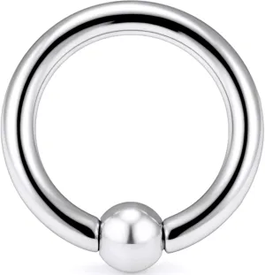 Yaalozei 12G 10G 8G 6G 4G 2G 0G 00G Large Septum Rings Gauges Earrings Hoops 316L Surgical Steel Spring Action Captive Bead PA Ring CBR Septum Nose Rings Piercing Jewelry for Women Men