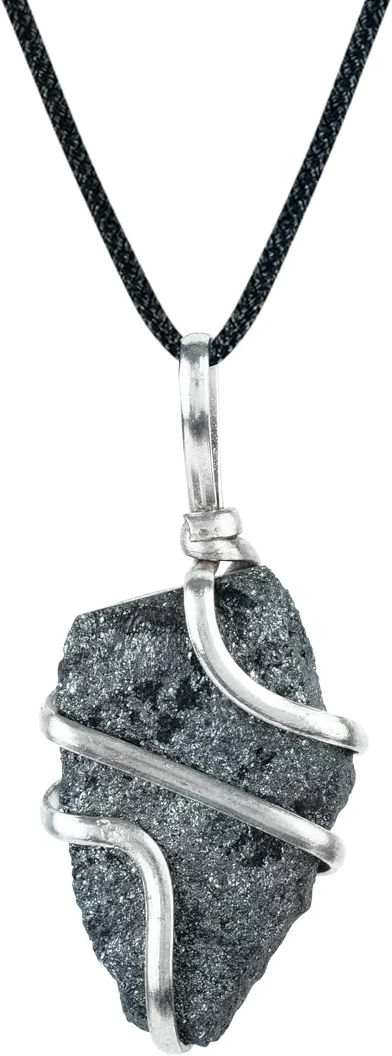 YATSKIA Black Tourmaline Necklace - Tourmaline Necklace - Healing Spiritual Crystal Necklaces - Black Tourmaline Jewelry - Raw Crystal Necklace Pendant