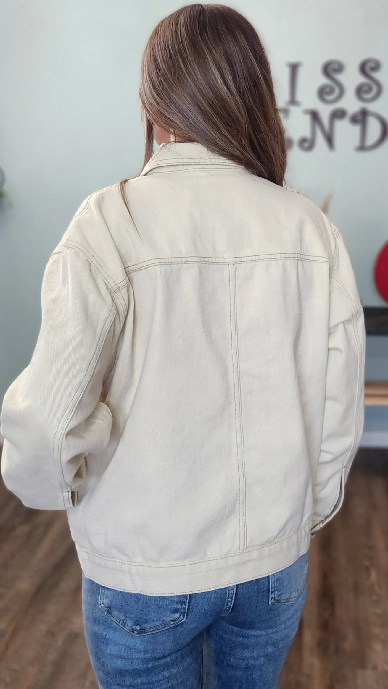 Your New Favorite Denim Jacket- Cream