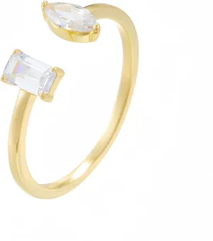 Zircon Open Sterling Silver Rings, Fashion Wide Face Rings, Women's Fashion Statement Rings, Trendy Accessories, Women's Fashion Jewelry Gifts